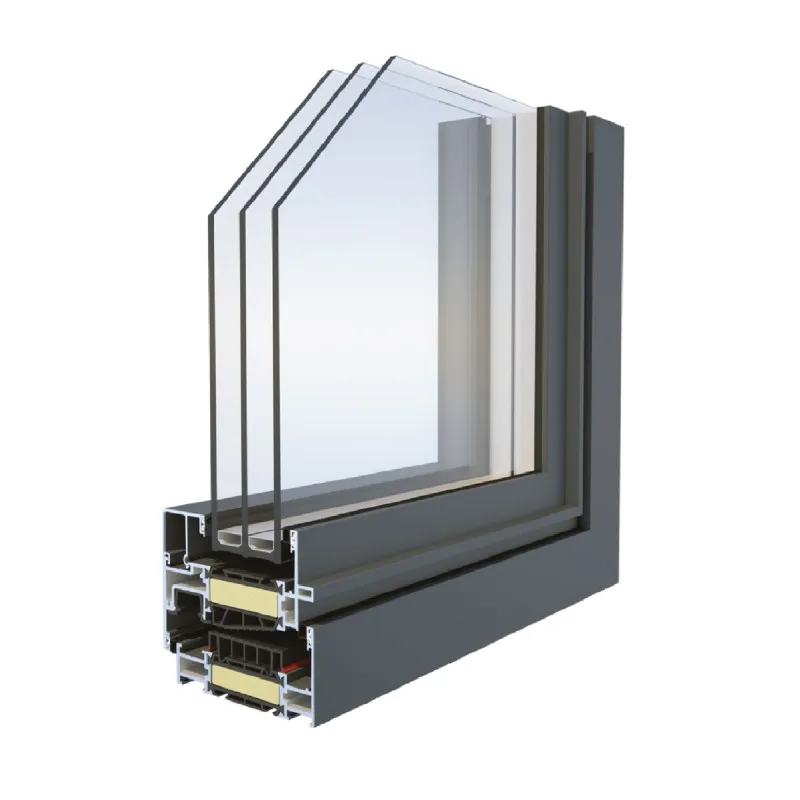 Aluminium: DECALU 88 New Steel (Drehkippfenster und Balkontüren)
