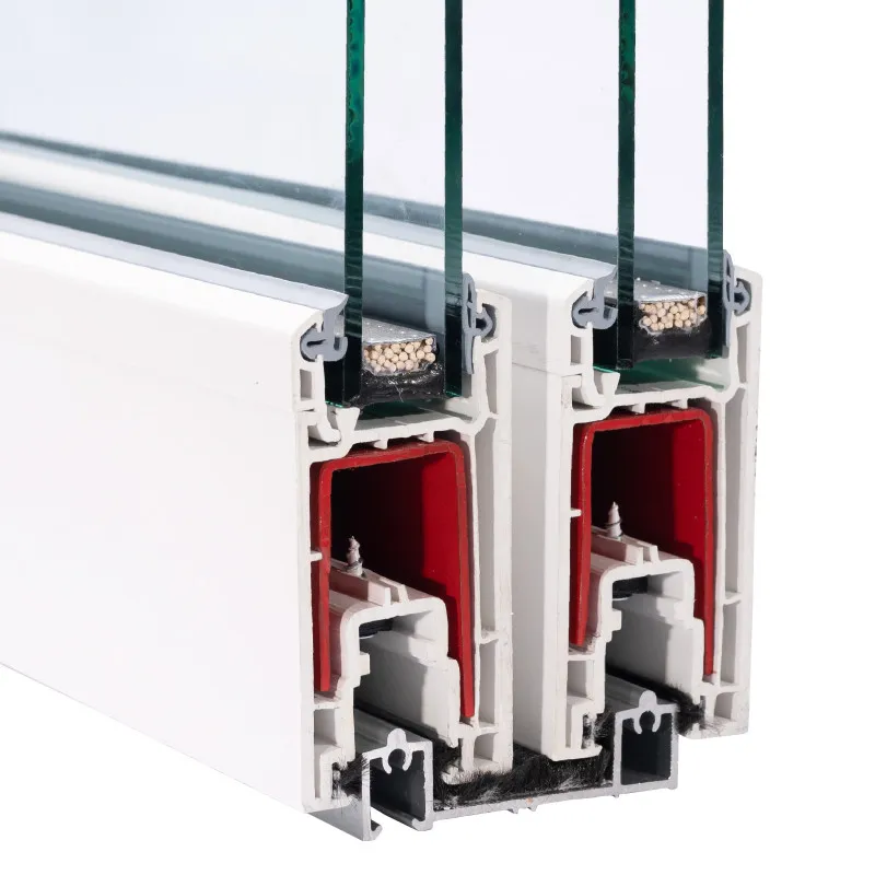 VEKA Ekosol 70: VEKA Ekosol 70, Alu-Schwelle 20x70mm, Balkonschiebetürflügel 90x45mm