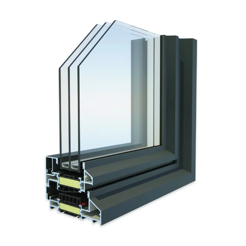 Aluminium: DECALU 110 Steel (Drehkippfenster und Balkontüren)