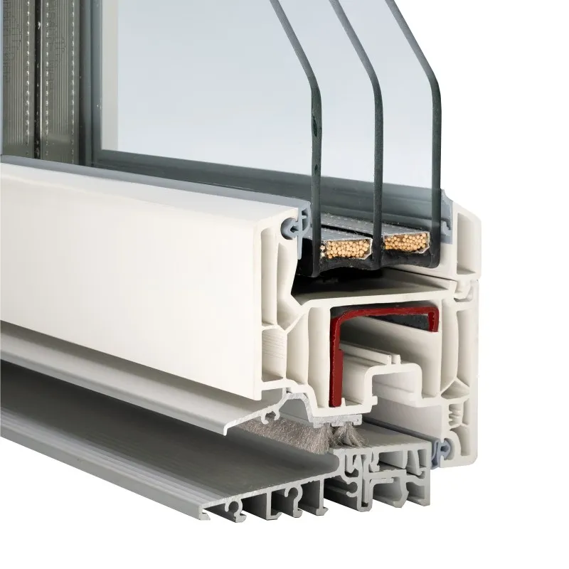 VEKA Softline 82: Veka Softline 82MD mit Alu-Schwelle (Alumaster)